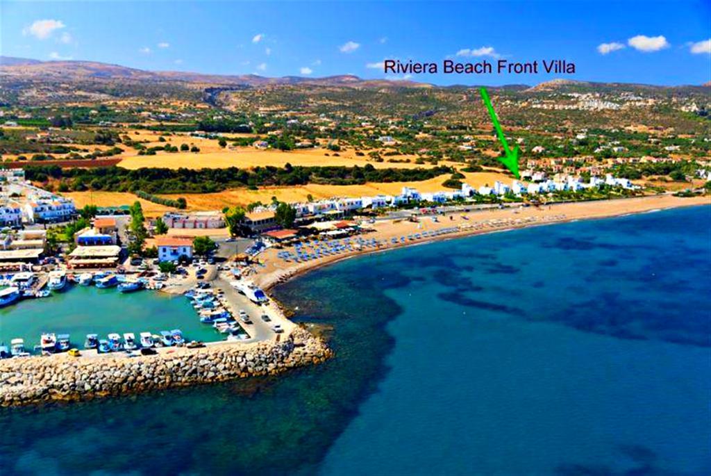 Latchi Beach Front Villa - Private Heated Pool - Amazing Uninterrupted Sea Views Полис Экстерьер фото